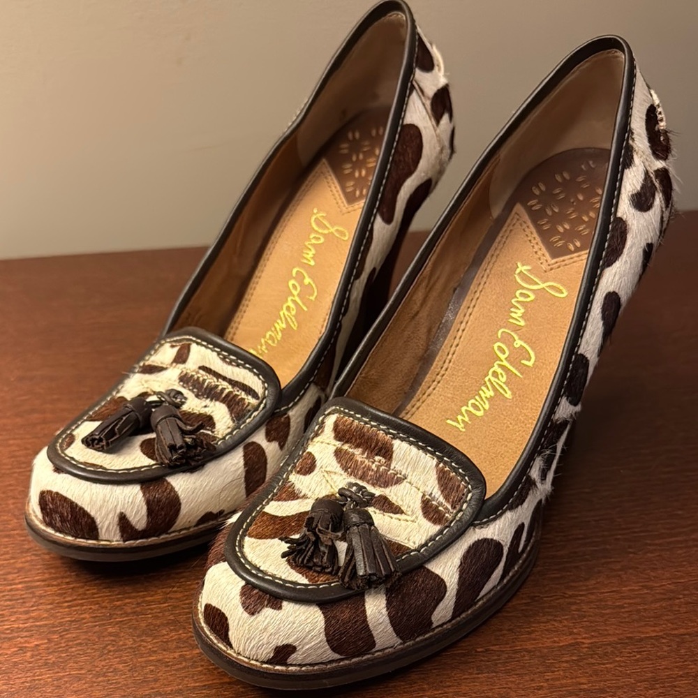 Sam Edelman Women's Cow Print Heels